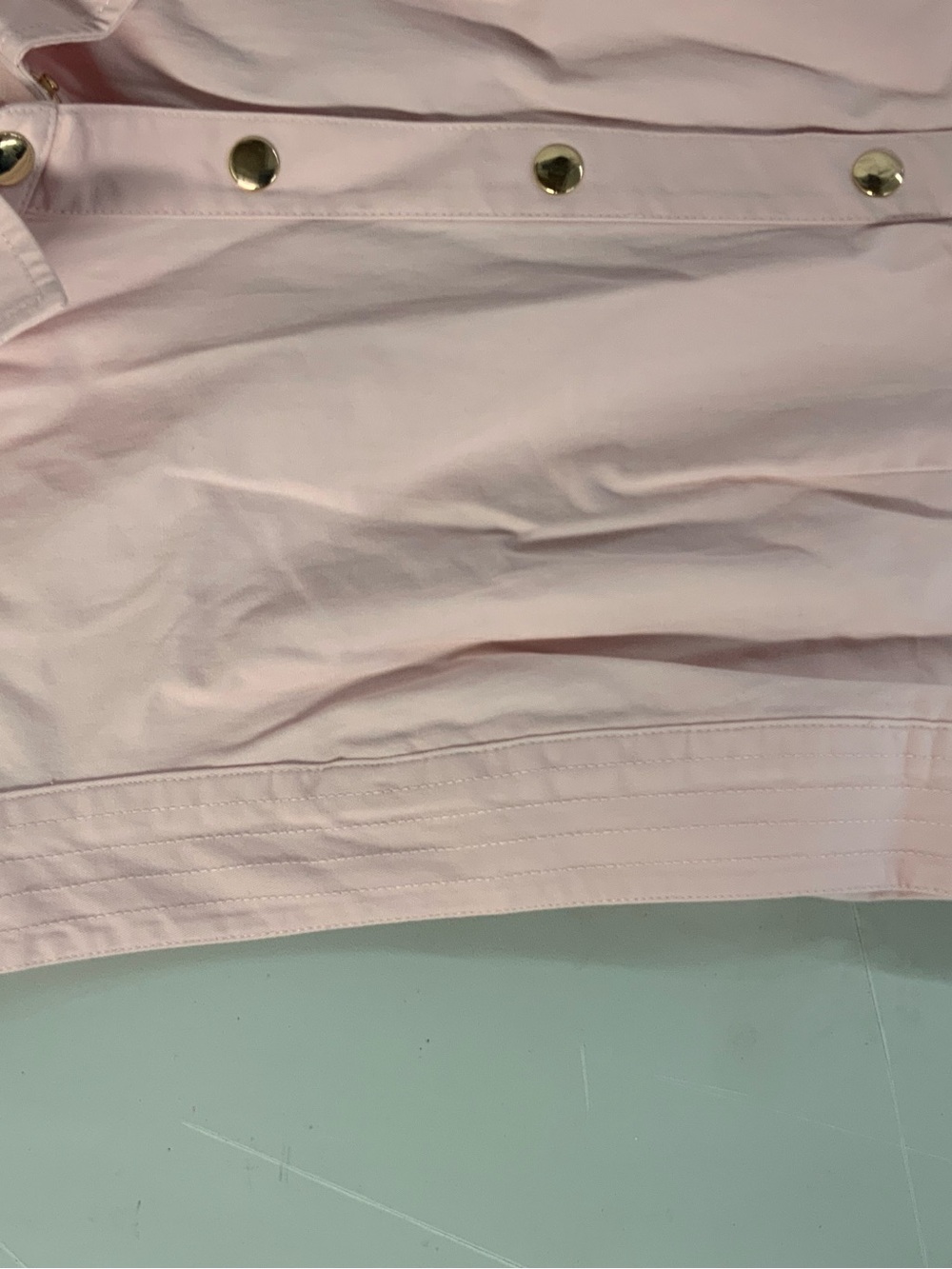 Mally Beauty Pale Pink Shirt with Gold-Tone Buttons - Picture 6 of 10